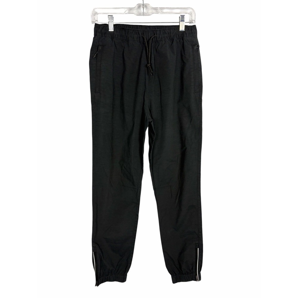 H&M Men's Regular Fit Black Utility Jogger Pants XS‎ Zip Ankle Drawstring